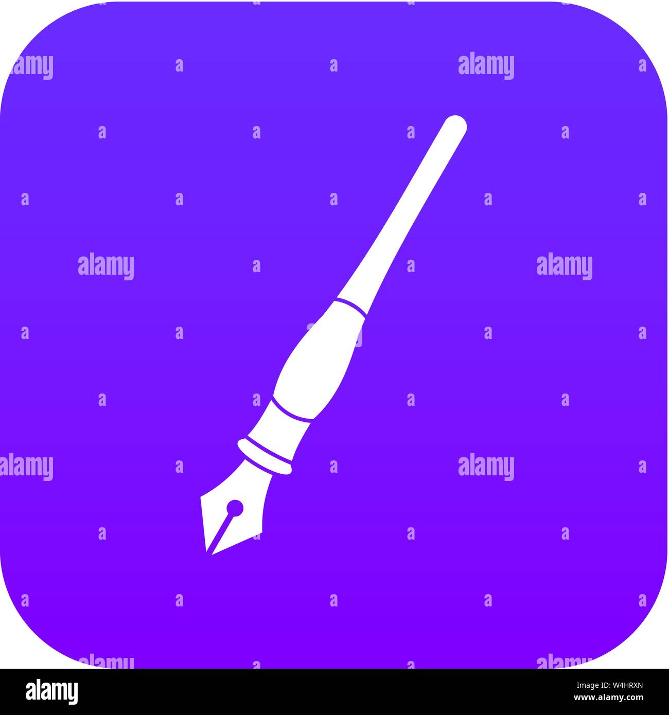 Ink pen icon digital purple Stock Vector Image & Art - Alamy
