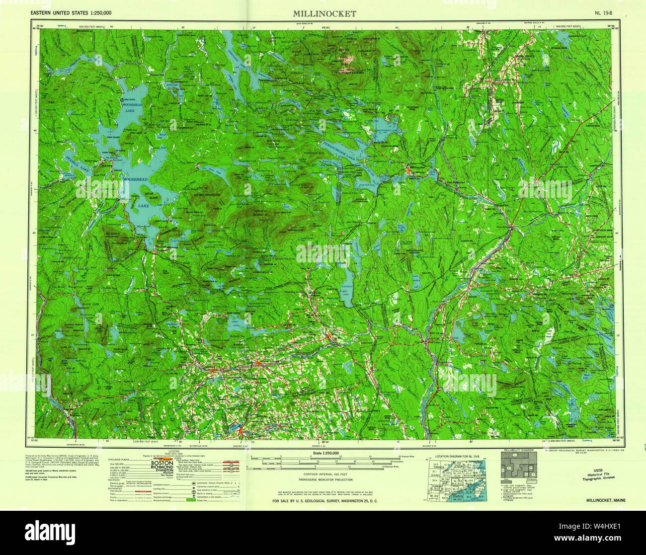 Millinocket map hires stock photography and images Alamy