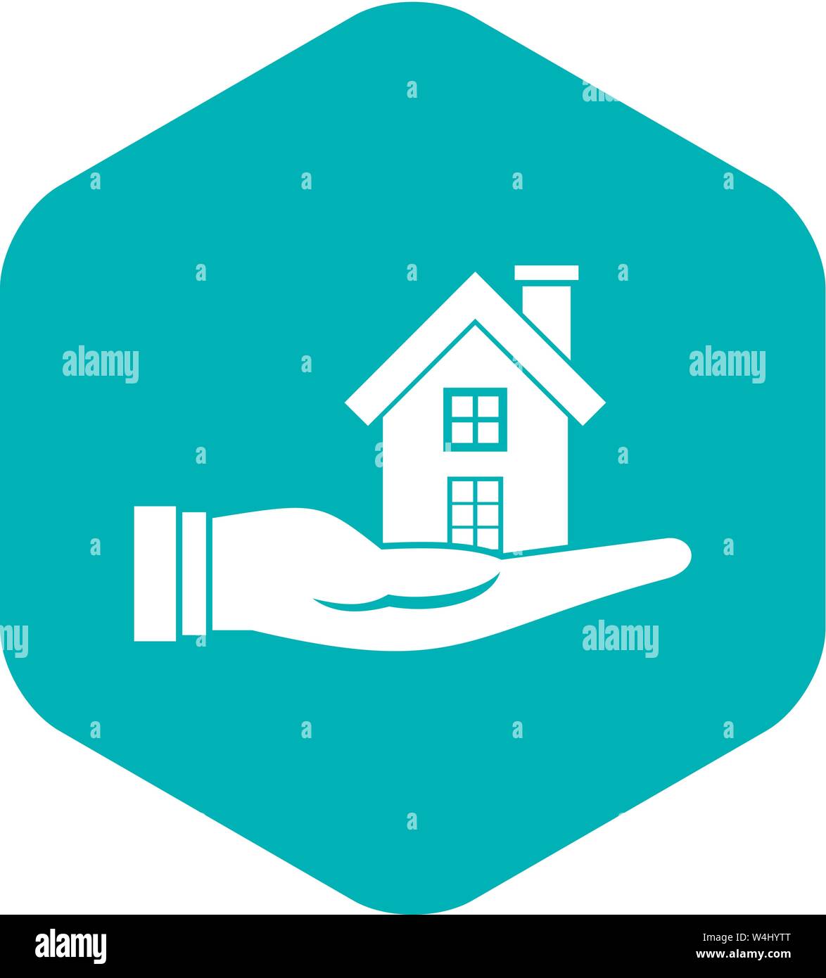 House in hand icon, simple style Stock Vector Image & Art - Alamy