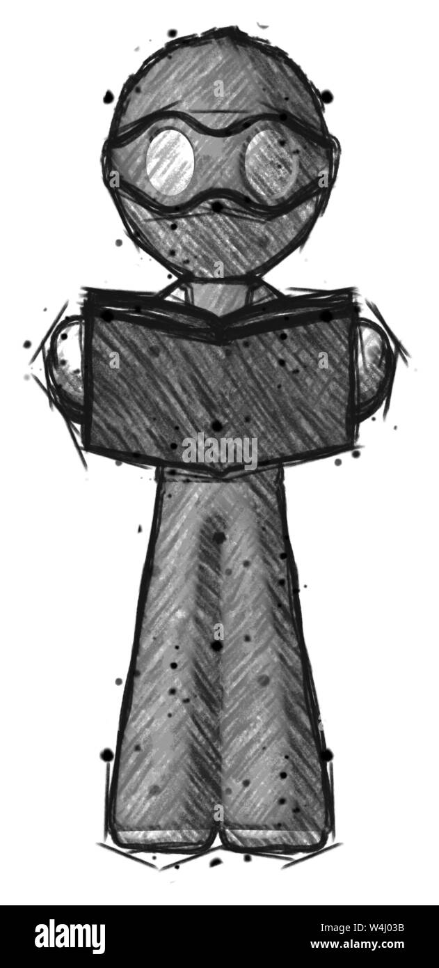 Book Standing Up Drawing