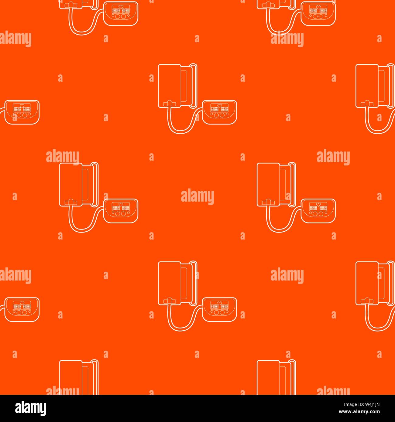 Tonometer pattern vector orange Stock Vector