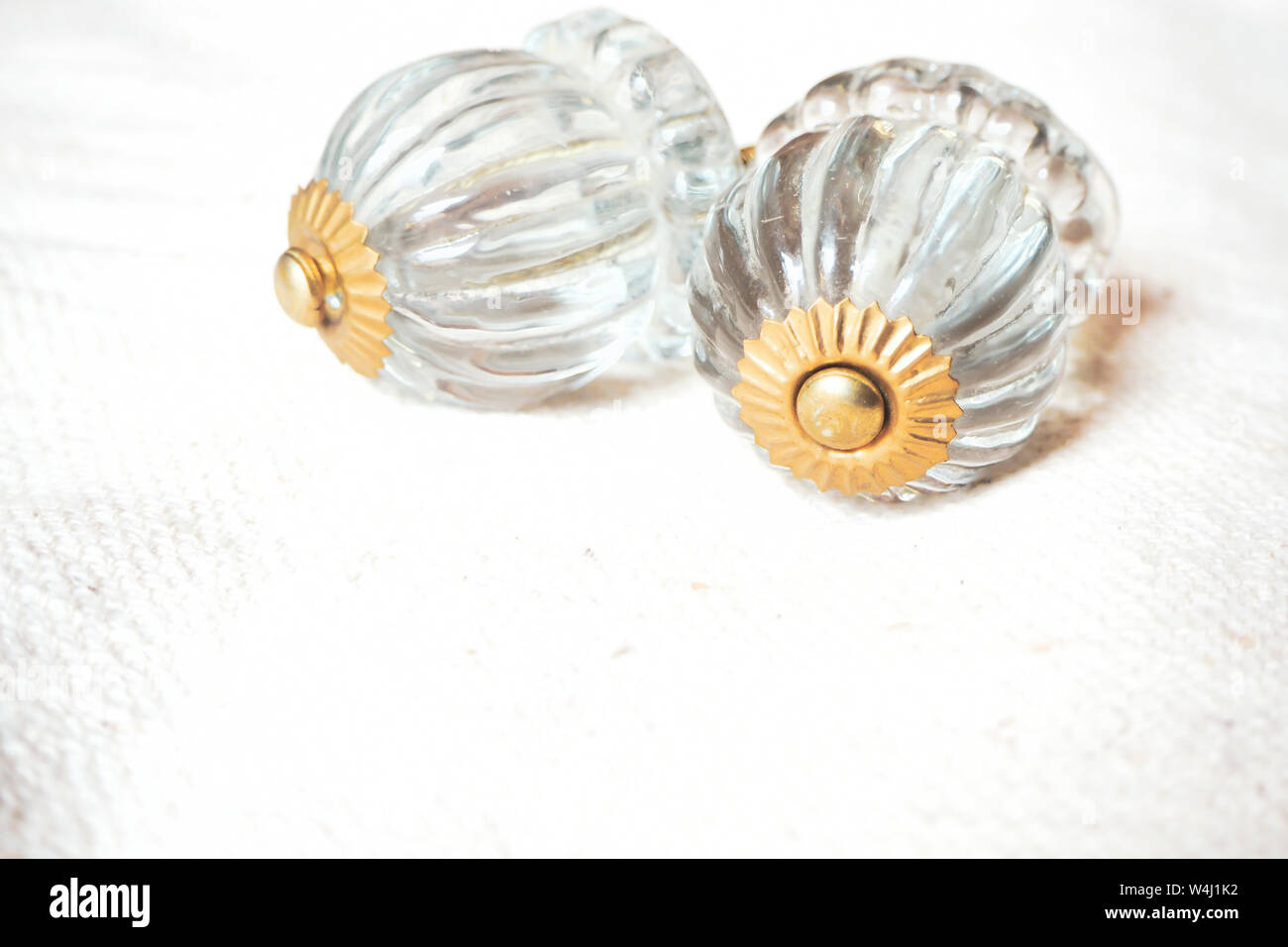 Antique Decorative Door Knob And Open Door Fancy Clear Glass
