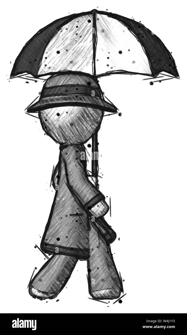 Umbrella Man - Sketch by brianhermelijn on Dribbble