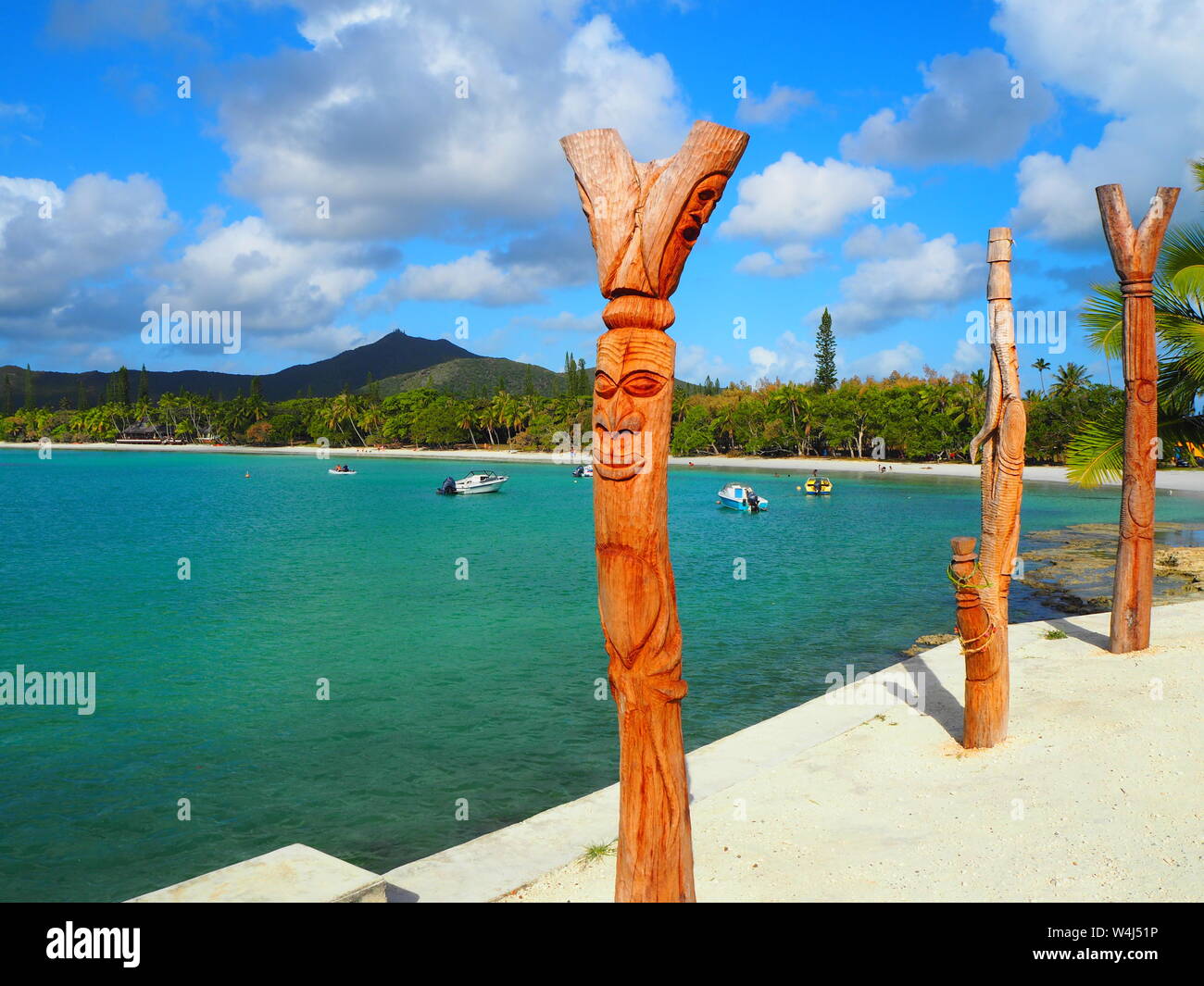 Perfect Beach and Island Holiday in the South Seas Stock Photo Alamy