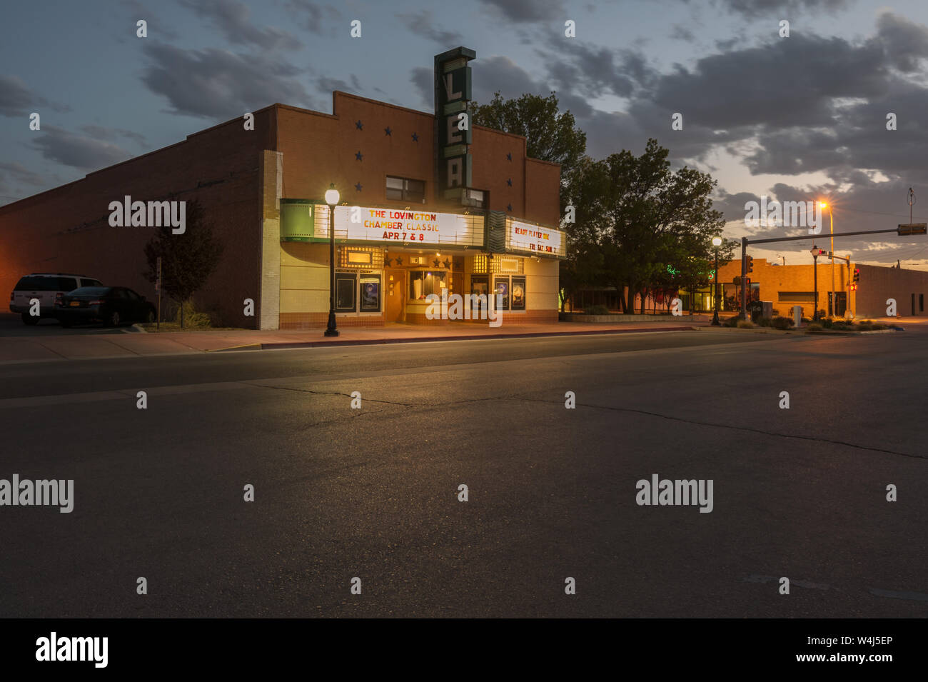Lea Theater in Lovington, New Mexico, USA Stock Photo Alamy