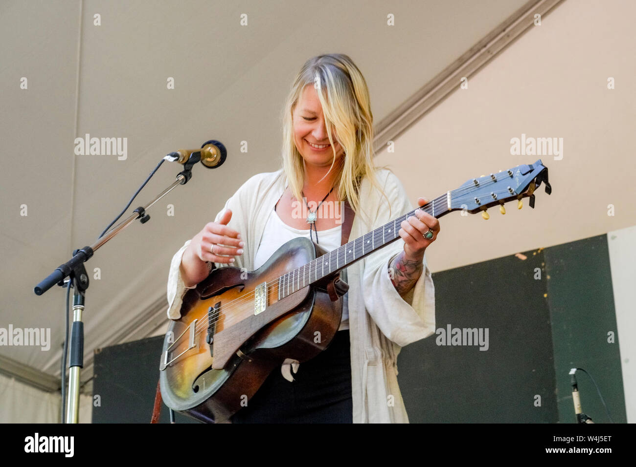 Marin Patenaude, Vancouver Folk Music Festival, Vancouver, British Columbia, Canada Stock Photo