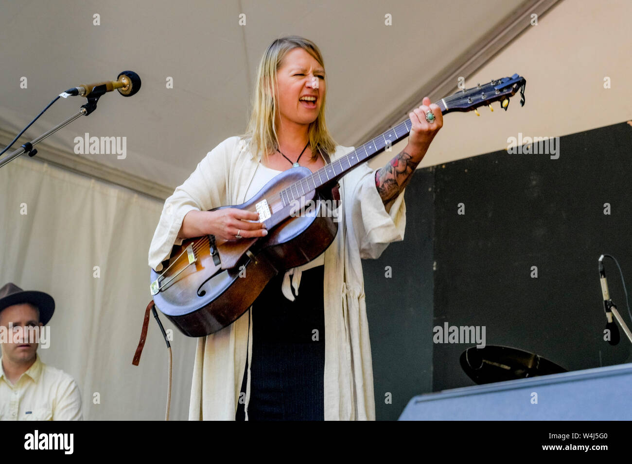 Marin Patenaude, Vancouver Folk Music Festival, Vancouver, British Columbia, Canada Stock Photo