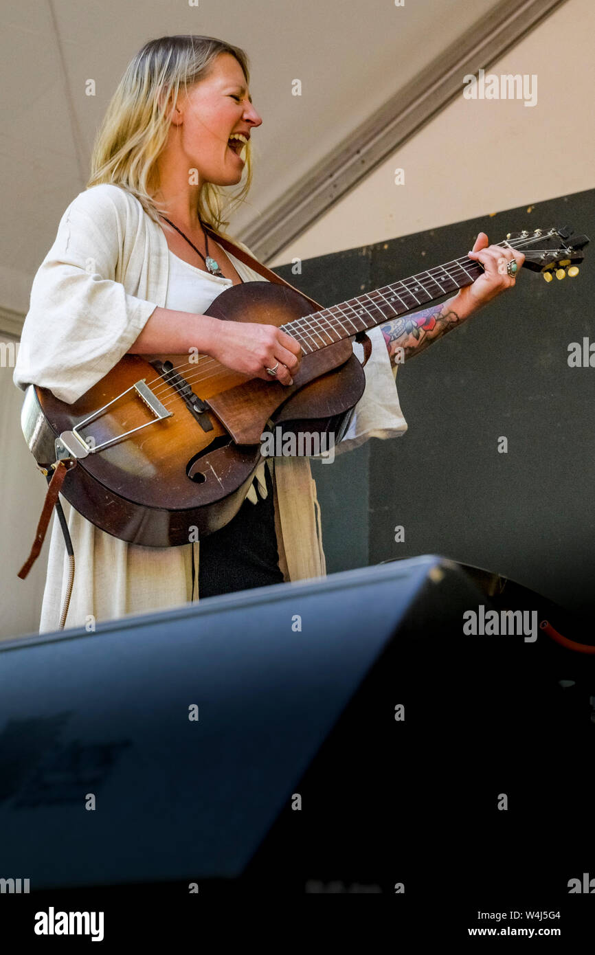 Marin Patenaude, Vancouver Folk Music Festival, Vancouver, British Columbia, Canada Stock Photo
