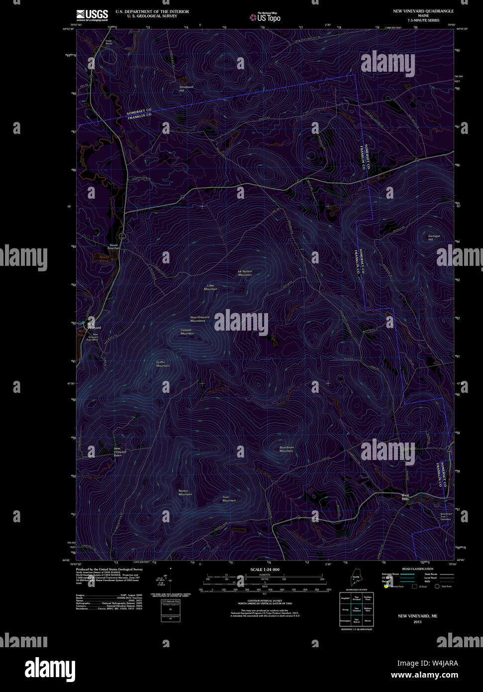 Maine USGS Historical Map New Vineyard 20110829 TM Inversion