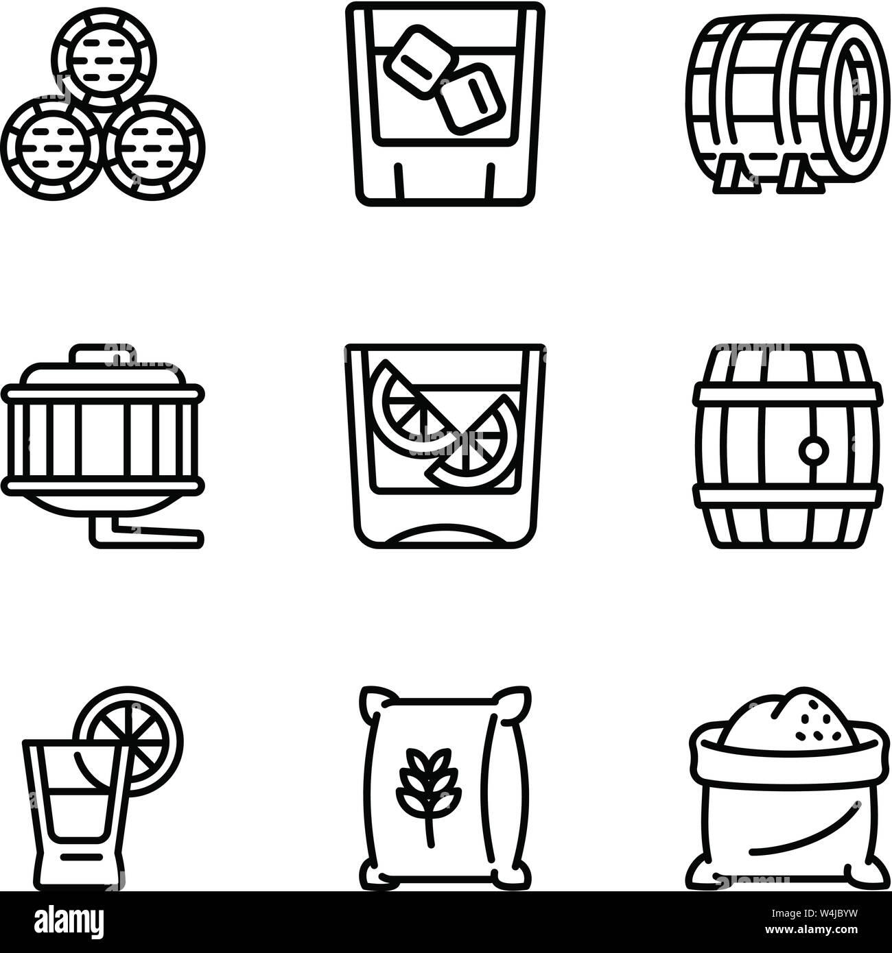 Whiskey Barrel Black and White Stock Photos & Images - Alamy