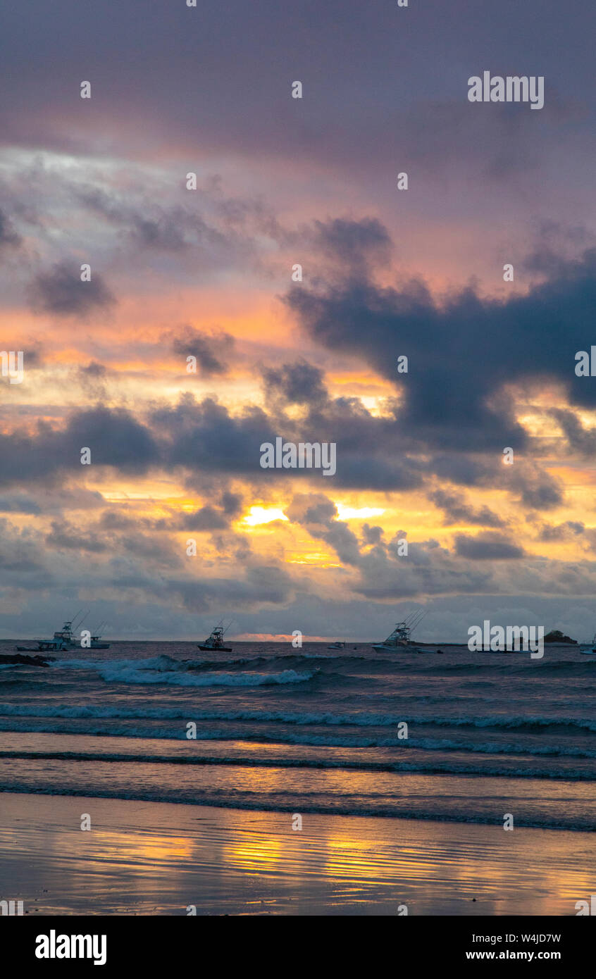 Tamarindo sunset, Costa Rica Stock Photo