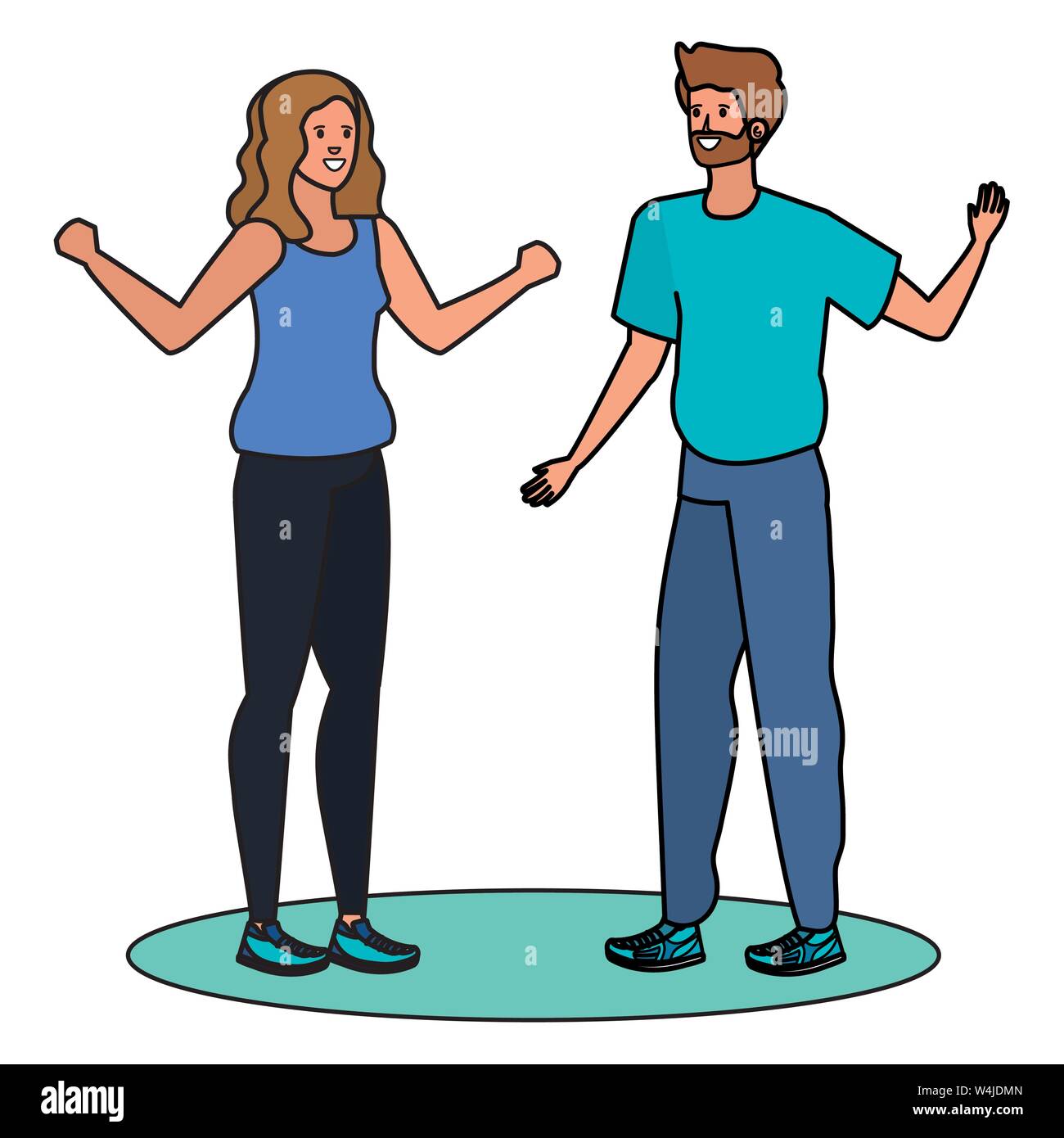 young lovers couple celebrating characters Stock Vector Image & Art - Alamy