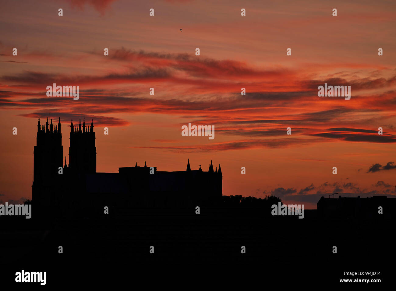 Sunset over Beverley Minster Stock Photo