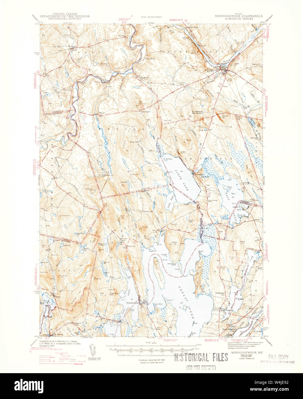 Norridgewock maine map hires stock photography and images Alamy