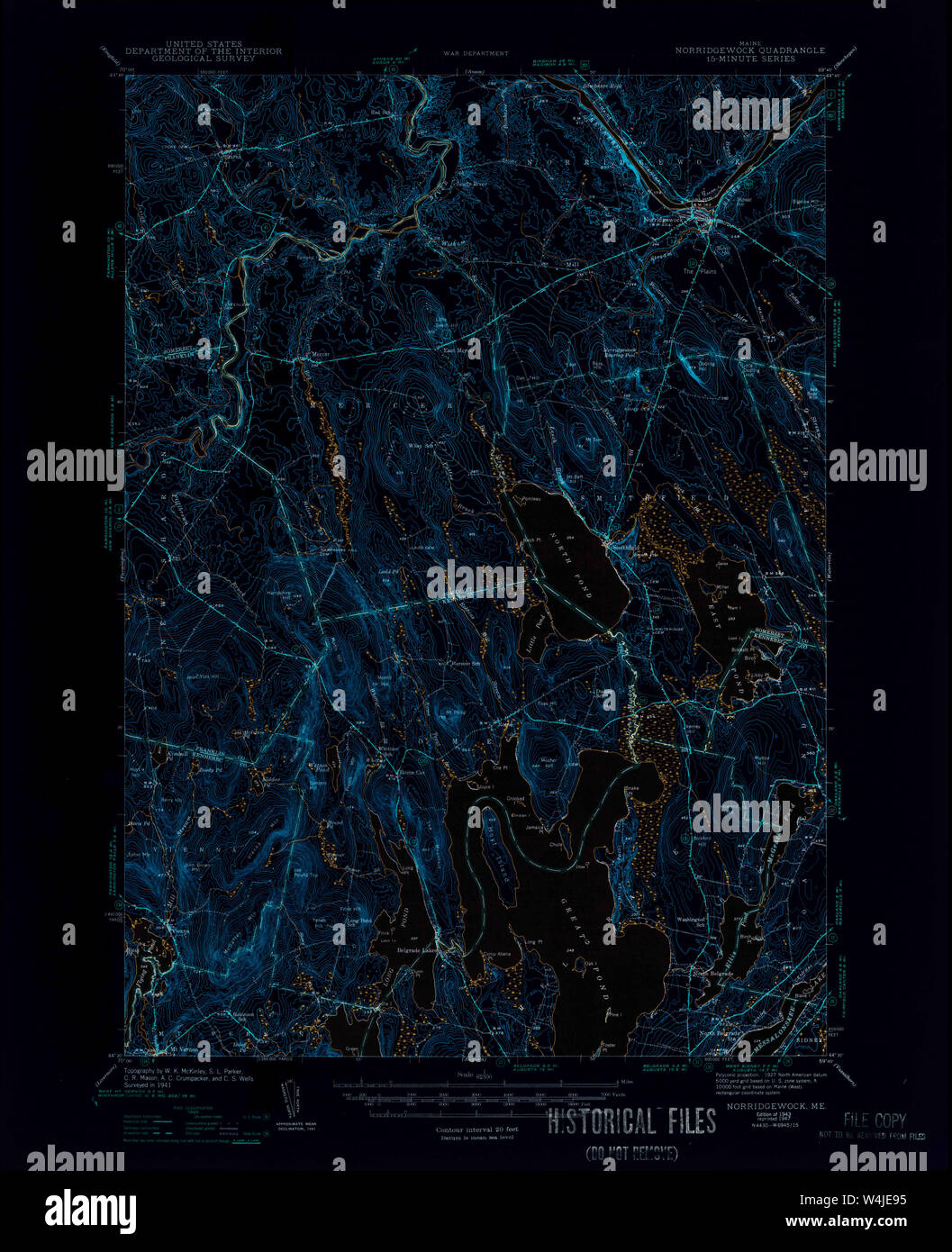 Norridgewock maine map hires stock photography and images Alamy