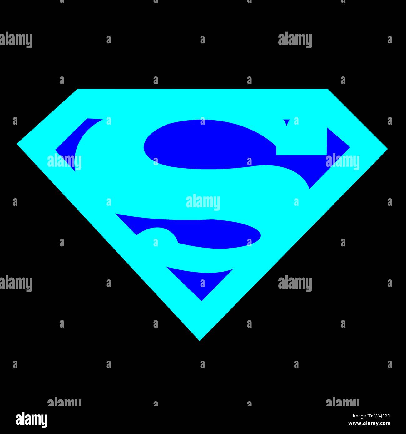 Superman Symbol, Superhero, Comic Held, Germany Stock Photo