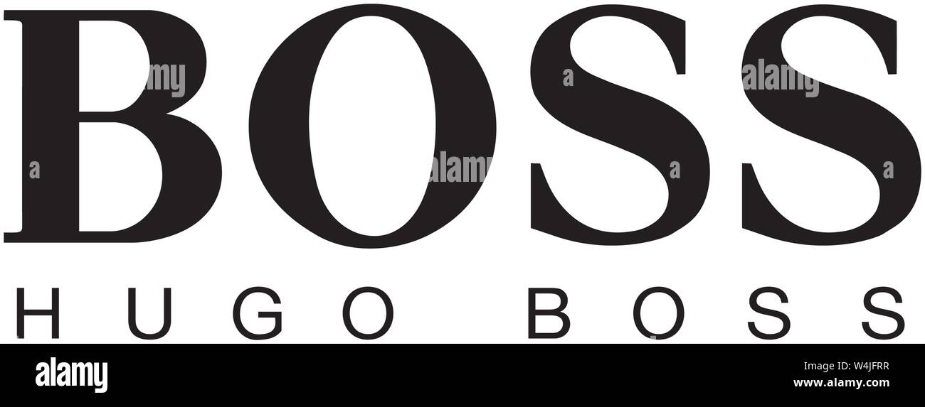Logo, Hugo Boss, fashion label, fashion group, luxury fashion, cutout,  white background, Germany Stock Photo - Alamy