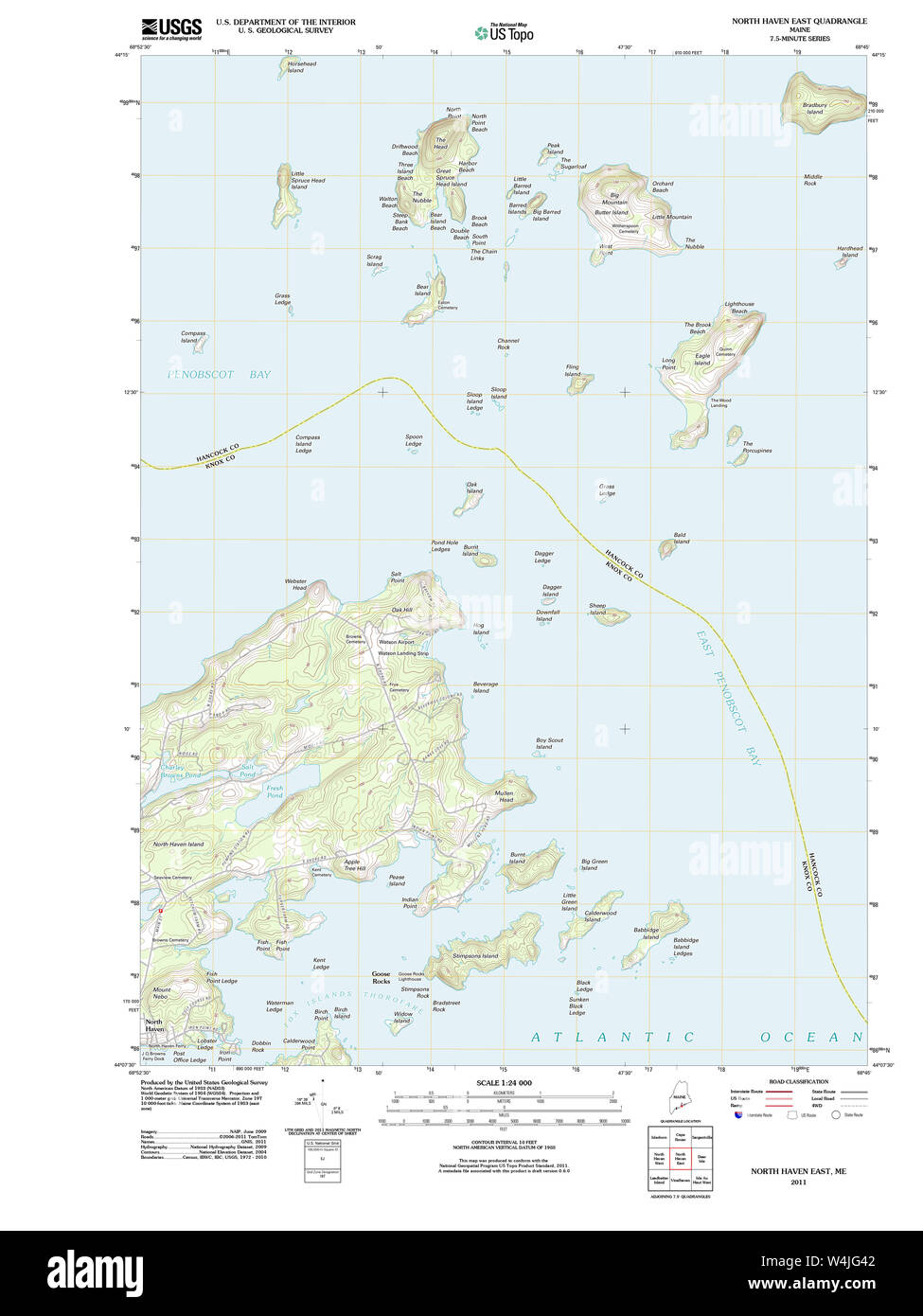 Maine USGS Historical Map North Haven East 20110909 TM Restoration