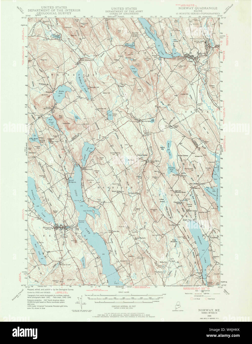 Map of norway maine hires stock photography and images Alamy
