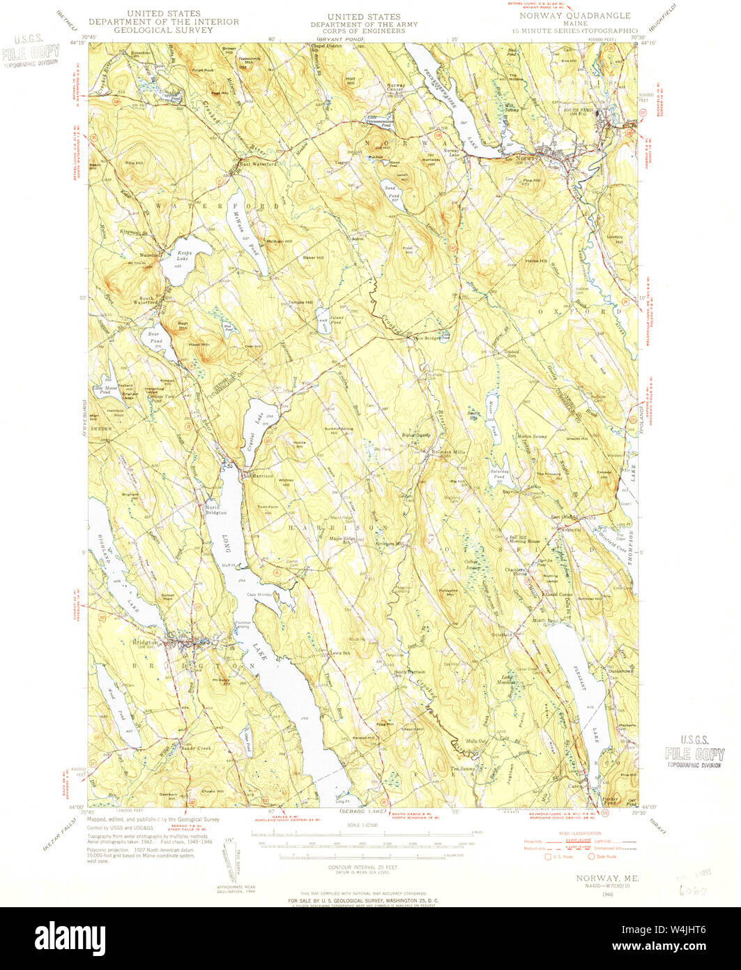 Map of norway maine hires stock photography and images Alamy