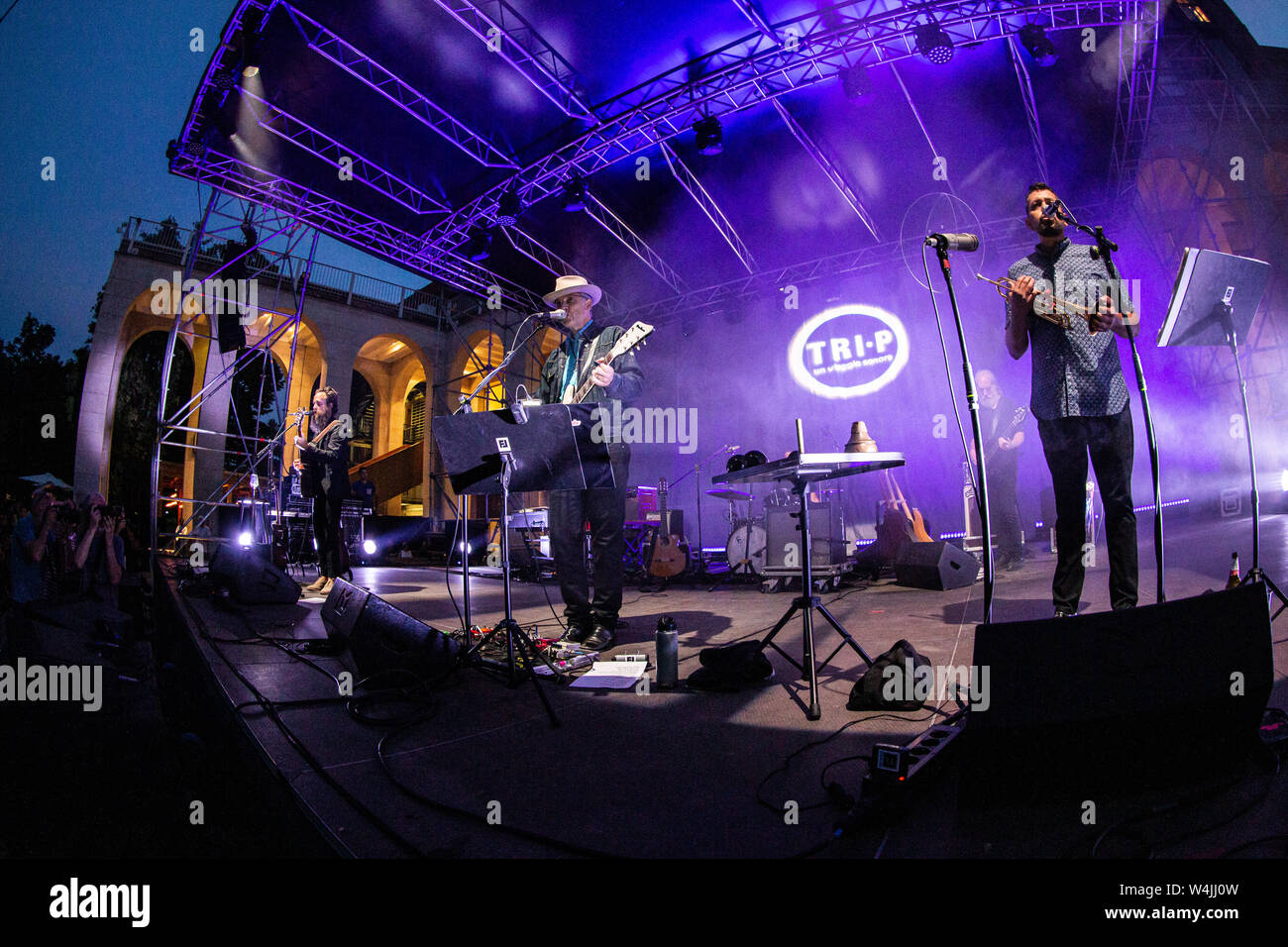 Milan Italy. 22 July 2019. Calexico and Iron & Wine performs together