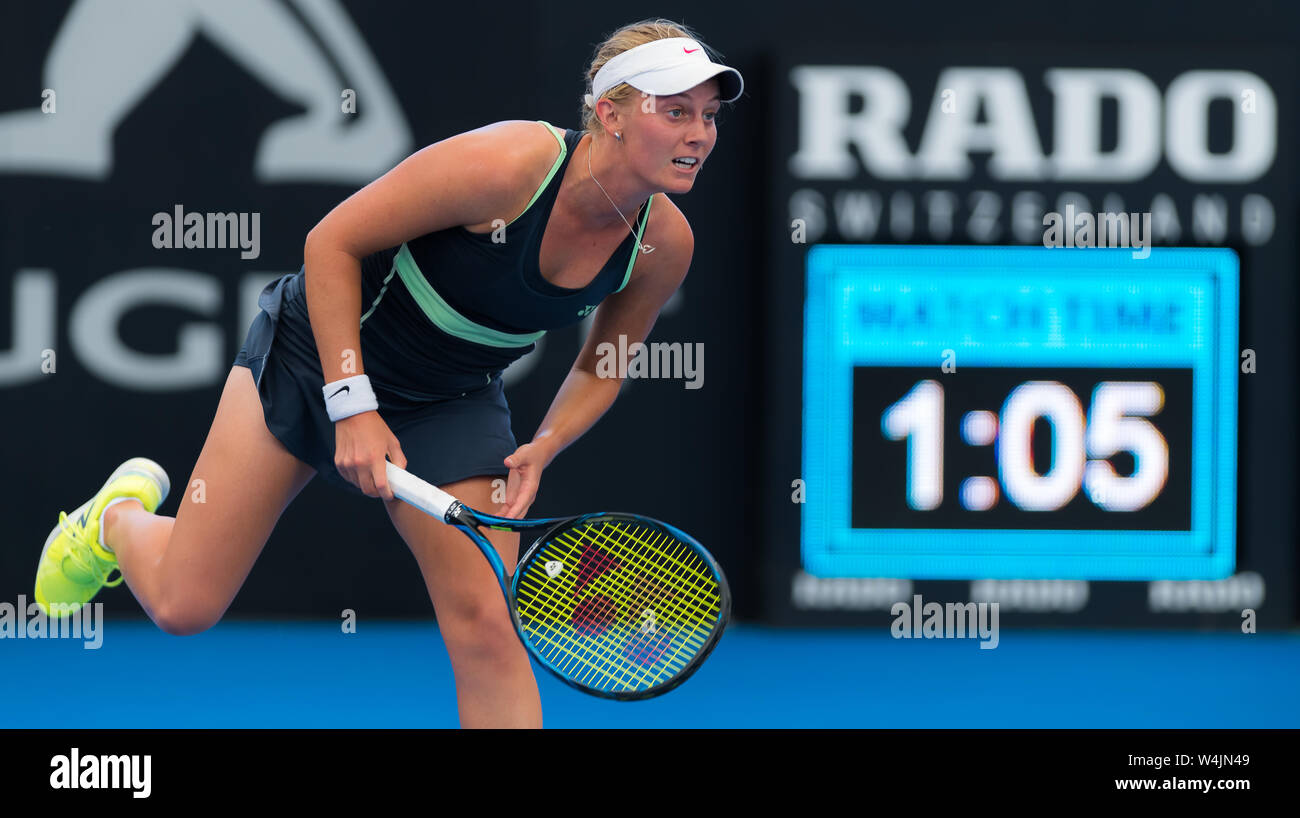 Zoe Hives of Australia in qualifications action at the 2019 Brisbane