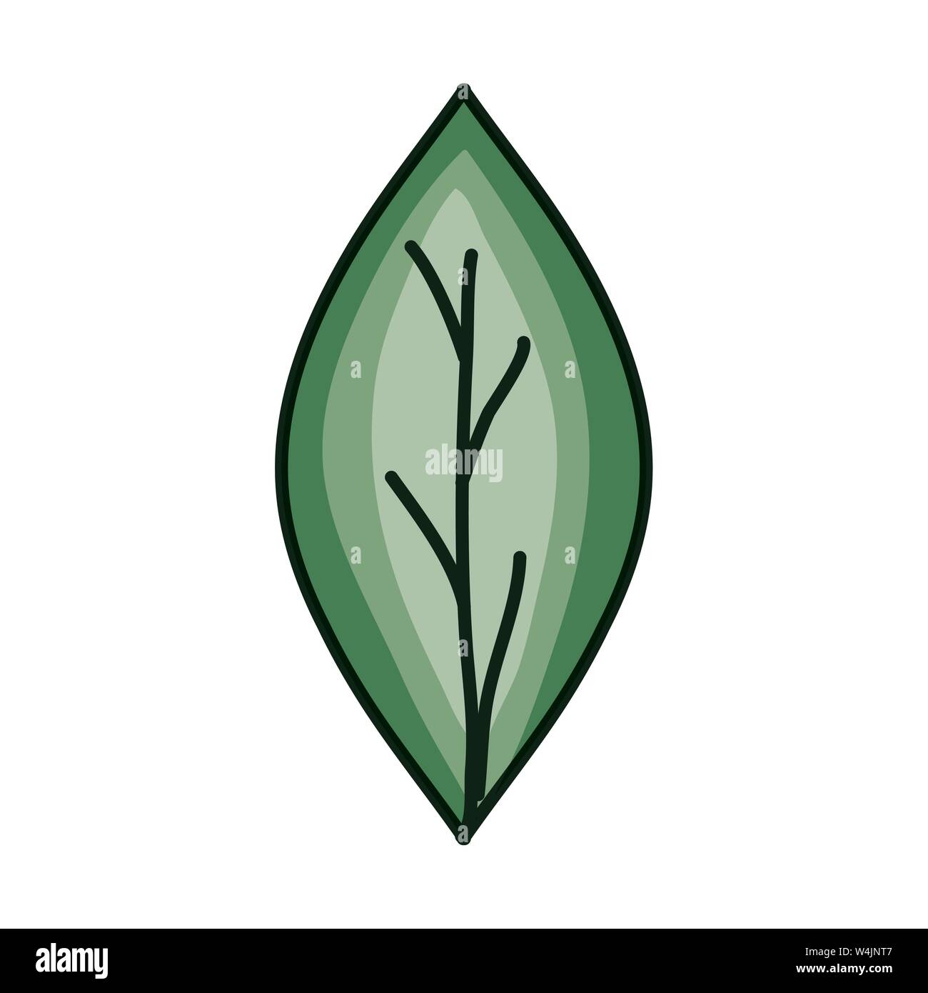 ecology leaf plant natural icon vector illustration design Stock Vector ...