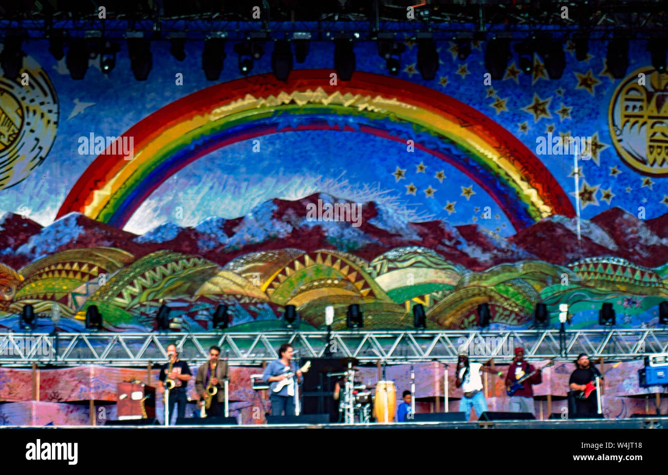 Saugerties, New York, USA, August, 1994 Main stage at the Woodstock Õ94