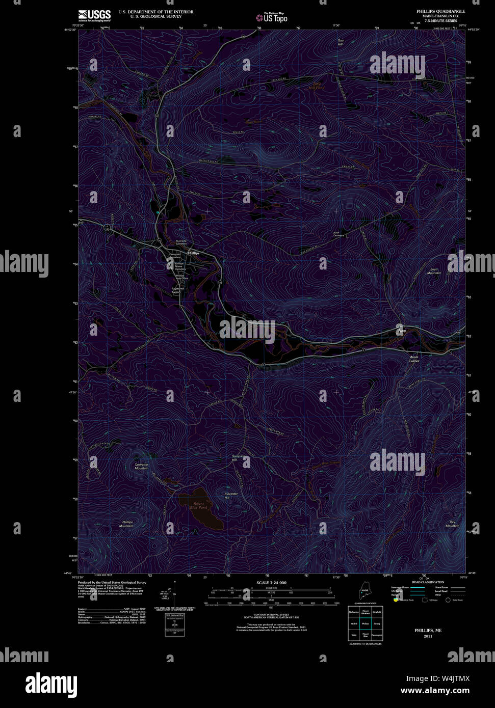 Maine USGS Historical Map Phillips 20110829 TM Inversion Restoration