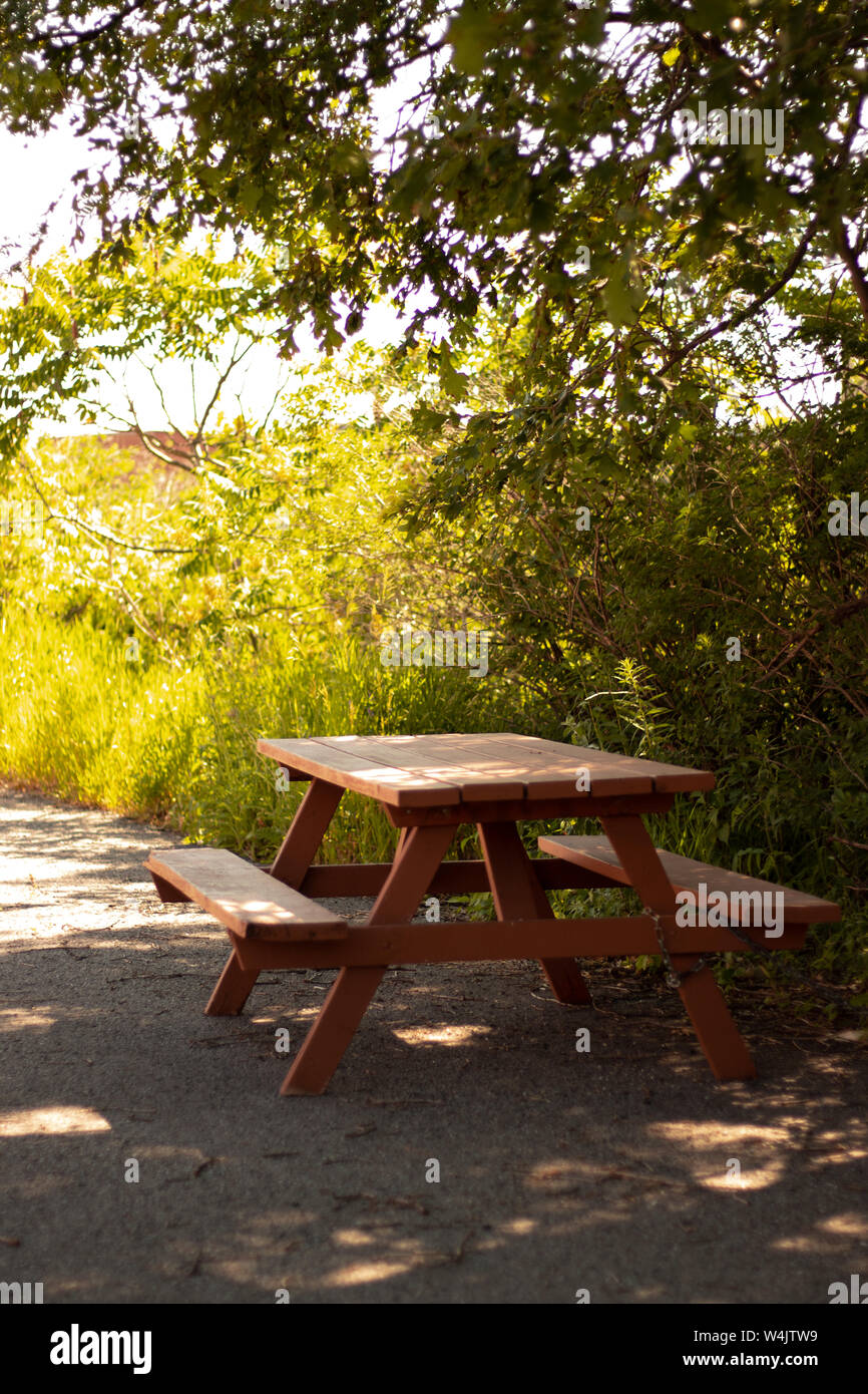 Picnic table for parks hires stock photography and images Alamy
