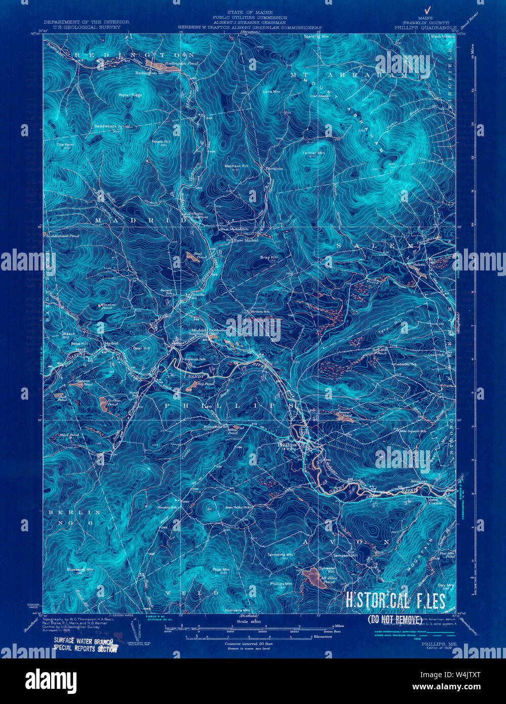 Phillips maine map hires stock photography and images Alamy
