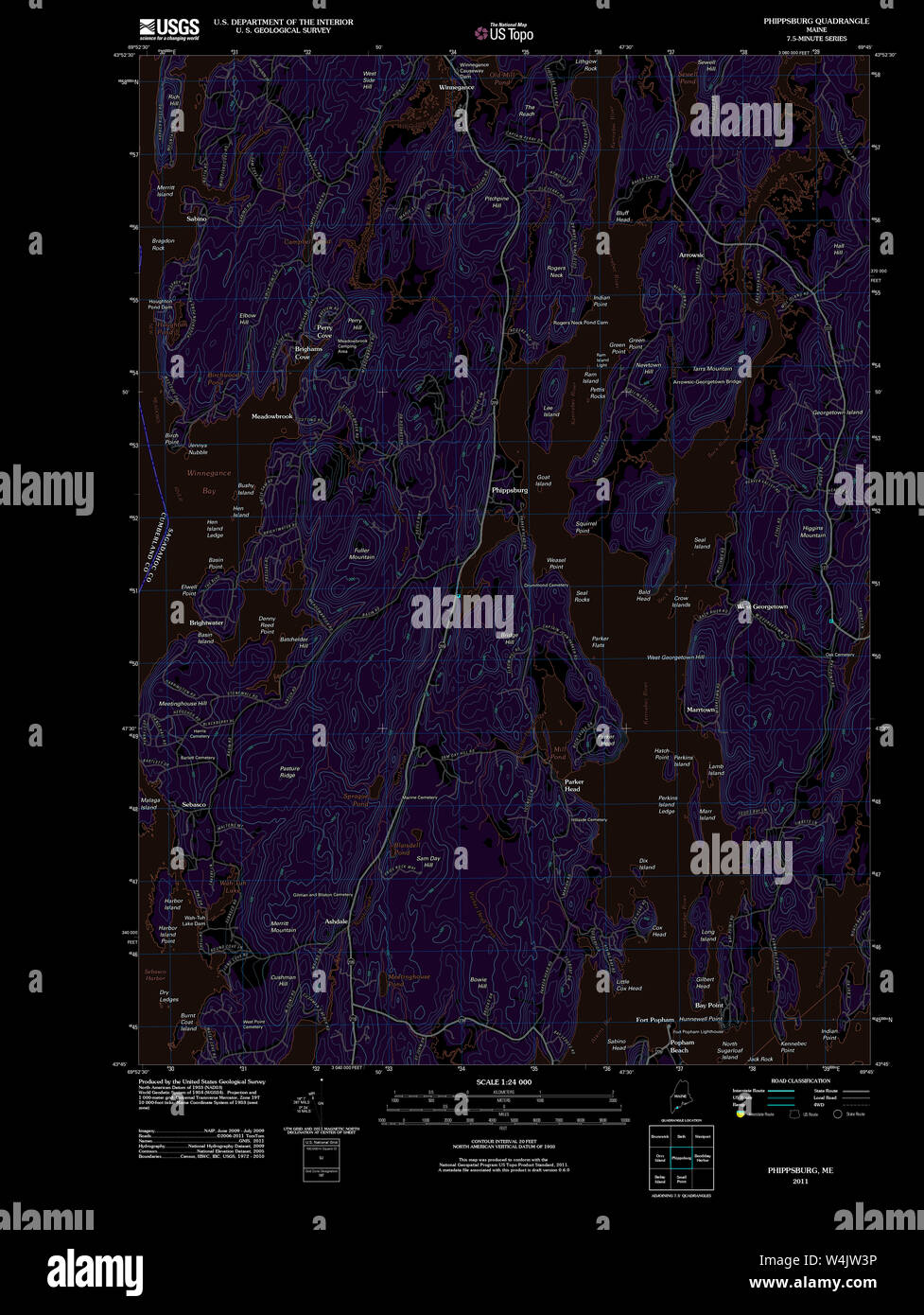 Maine USGS Historical Map Phippsburg 20110829 TM Inversion Restoration