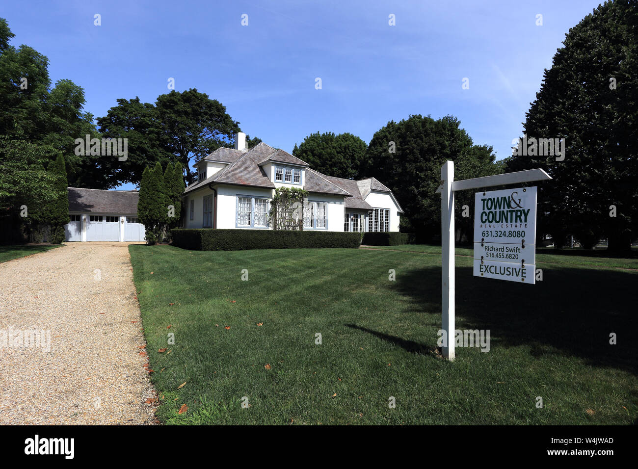 House for sale Sag Harbor Long Island New York Stock Photo