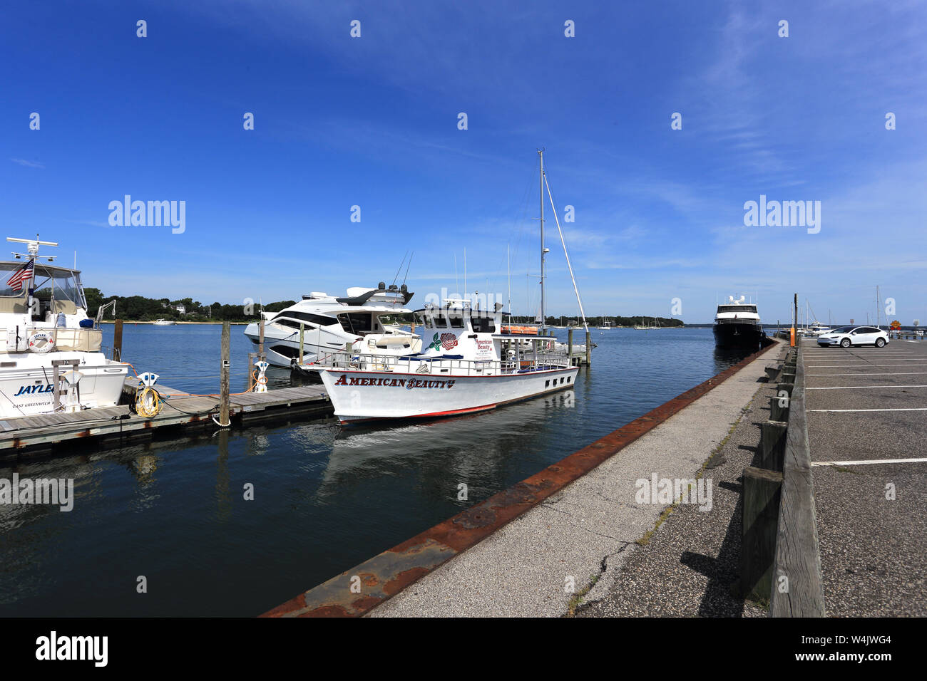 Sag Harbor marina Long Island New York Stock Photo