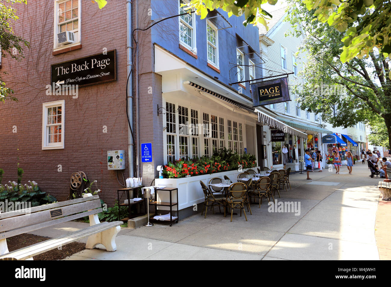 Sag Harbor marina Long Island New York Stock Photo