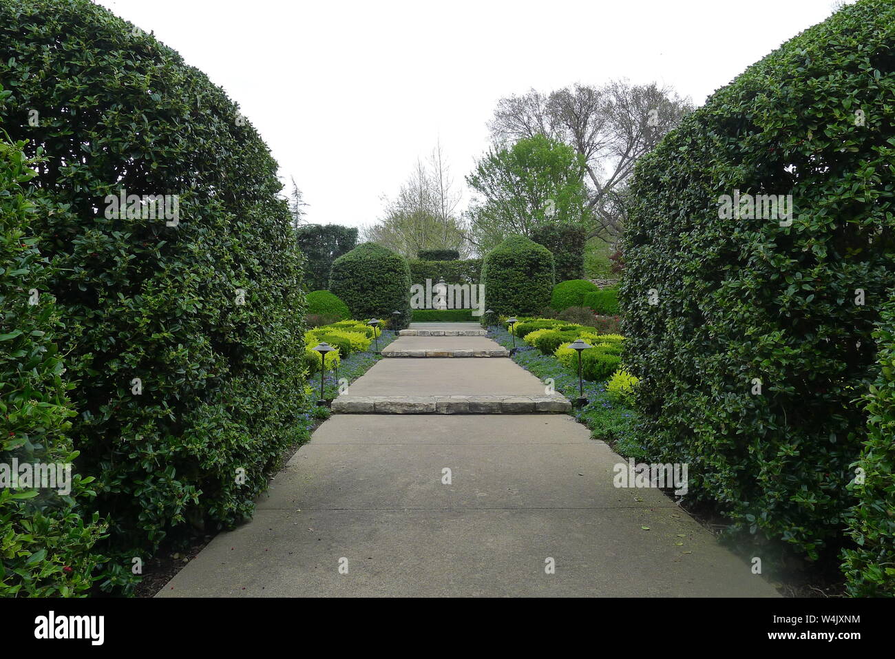 North End of McCasland Sunken Garden in Dallas Arboretum and Botanical
