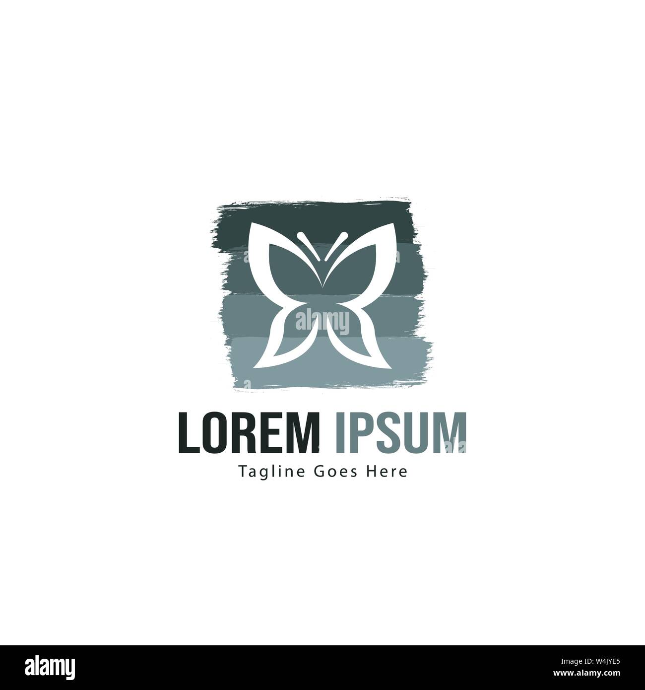 Butterfly logo template design. Minimalist Butterfly logo with modern ...