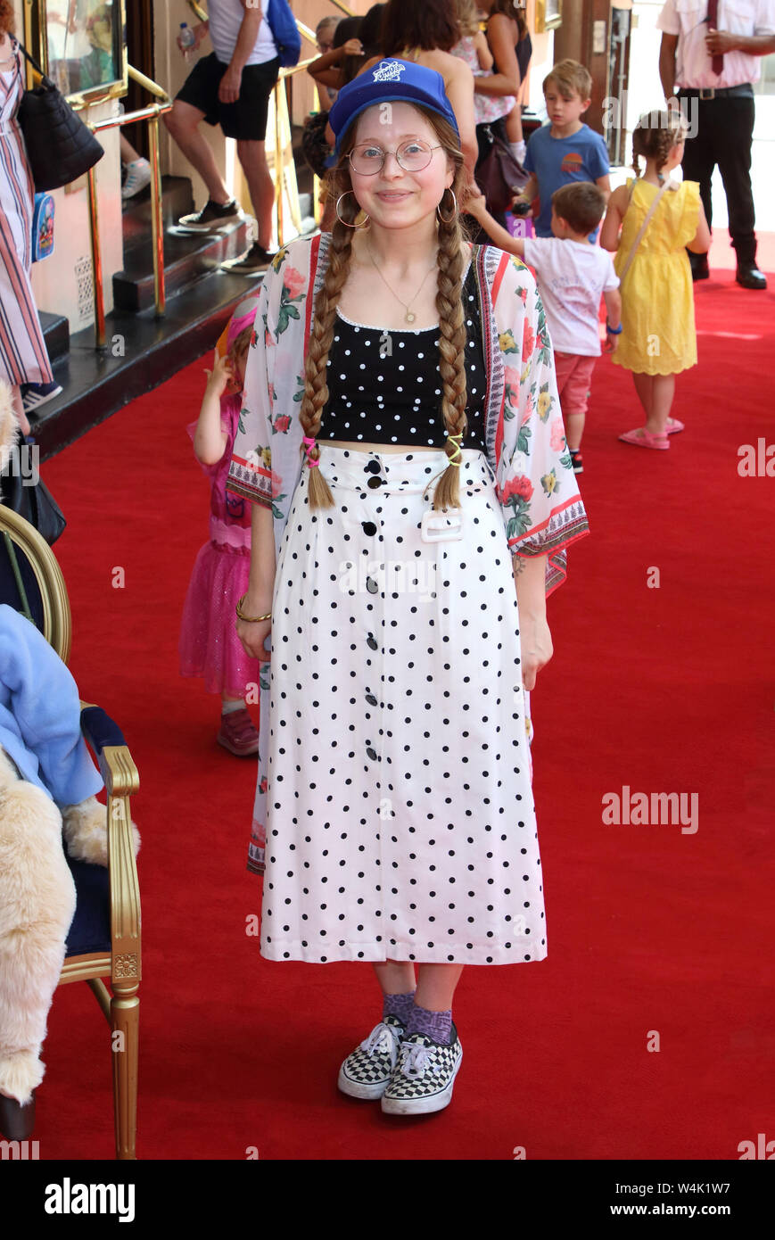 London, UK. 23rd July, 2019. Actress Jessie Cave attends the Where is Peter Rabbit Press Day at Theatre Royal, Haymarket Credit: SOPA Images Limited/Alamy Live News Stock Photo