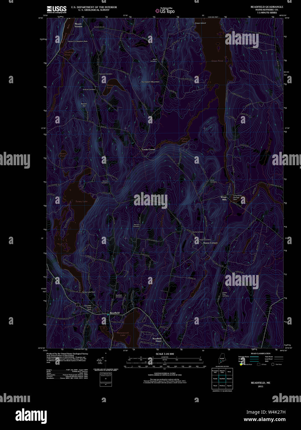 Maine USGS Historical Map Readfield 20110906 TM Inversion Restoration