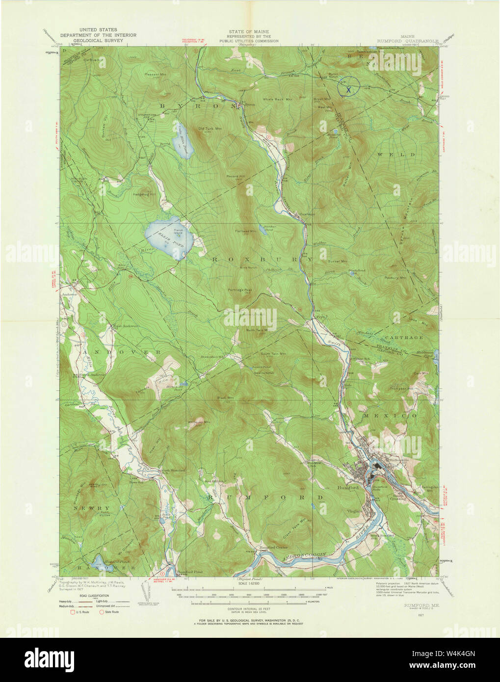 Rumford maine map hires stock photography and images Alamy