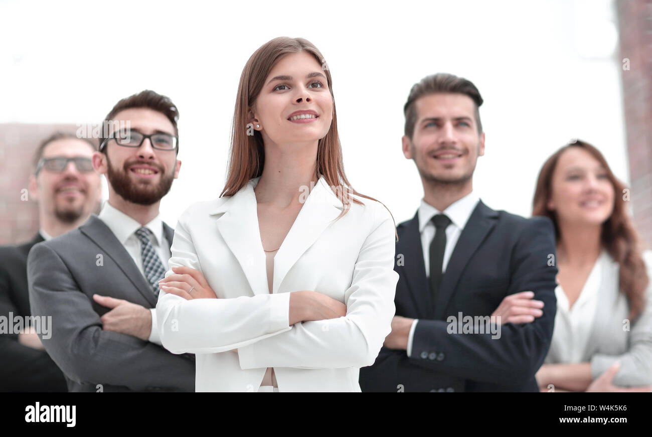 group of young entrepreneurs standing together Stock Photo - Alamy