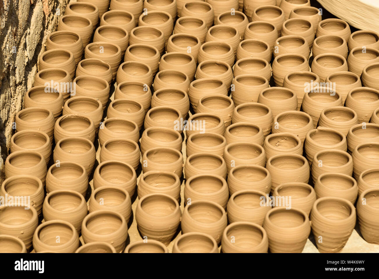 Clay pots in in Bikaner. Rajasthan. India Stock Photo Alamy