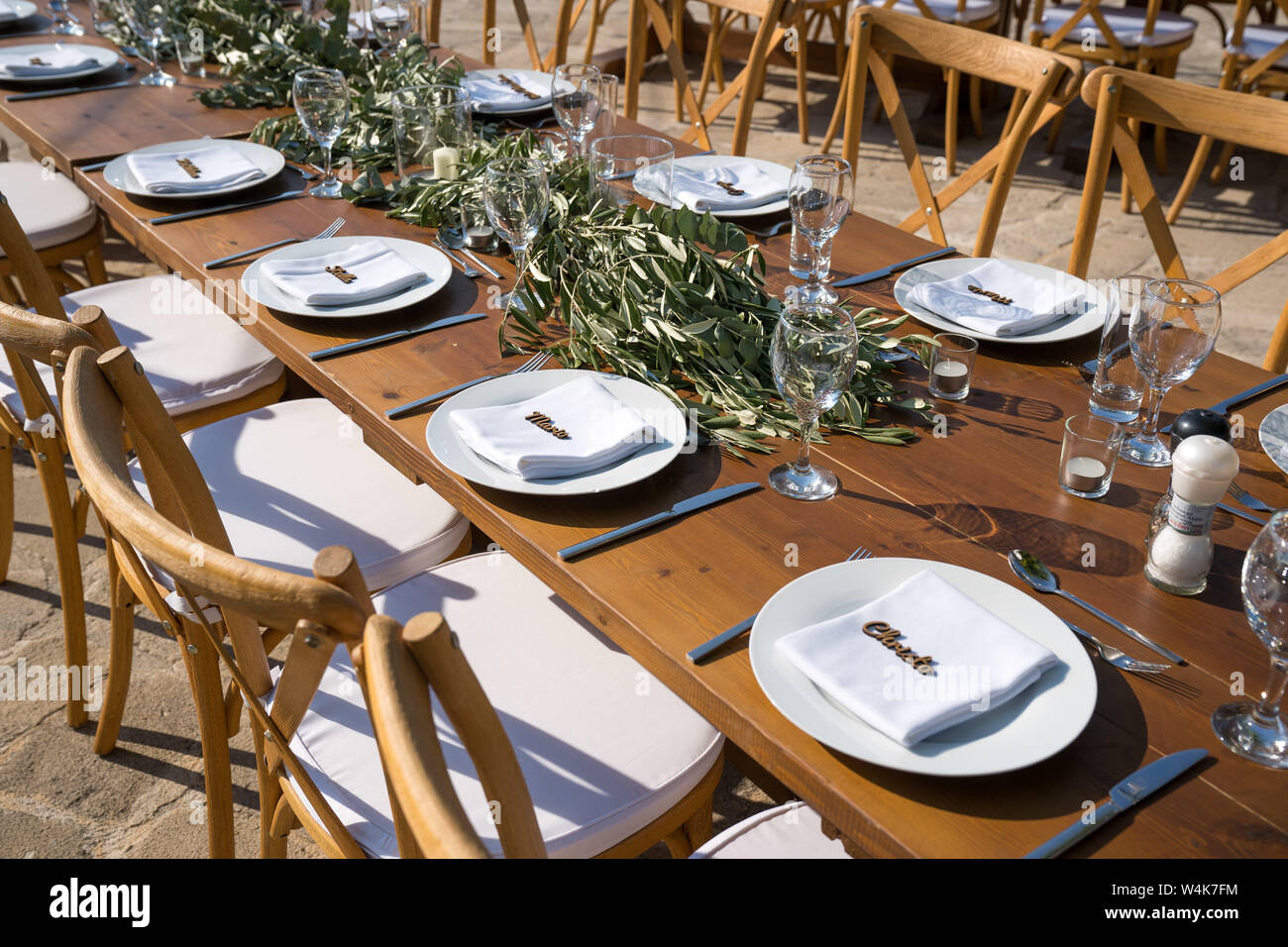 Greek Cypriot Traditional Wedding Table Decorations at the Wedding Venue  Stock Photo - Alamy