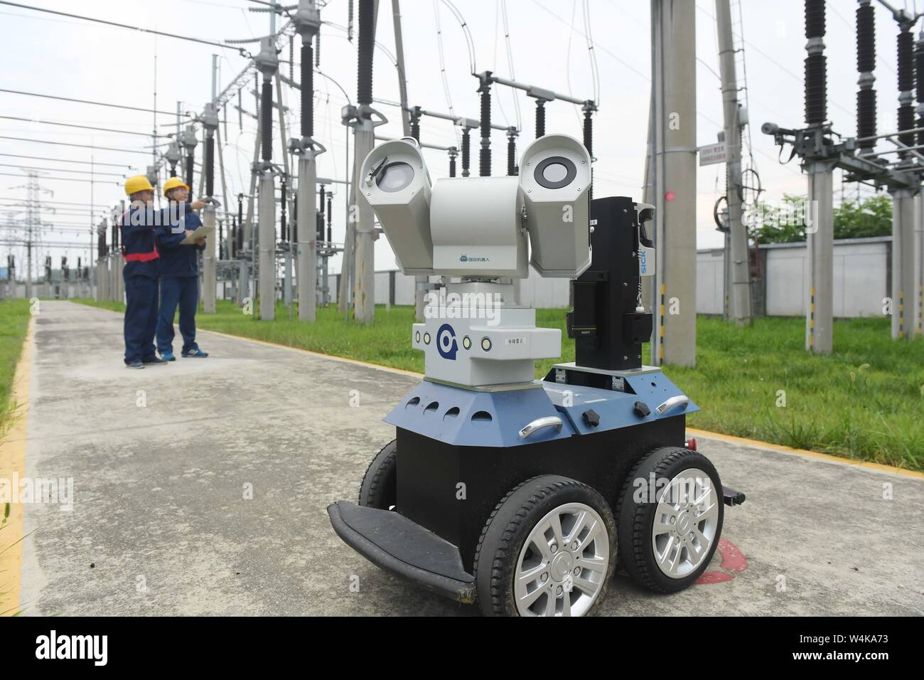 July 24 2019 Anhui Anhui China An Intelligent Inspection Robot July 24 2019 Anhui Anhui China An Intelligent Inspection Robot