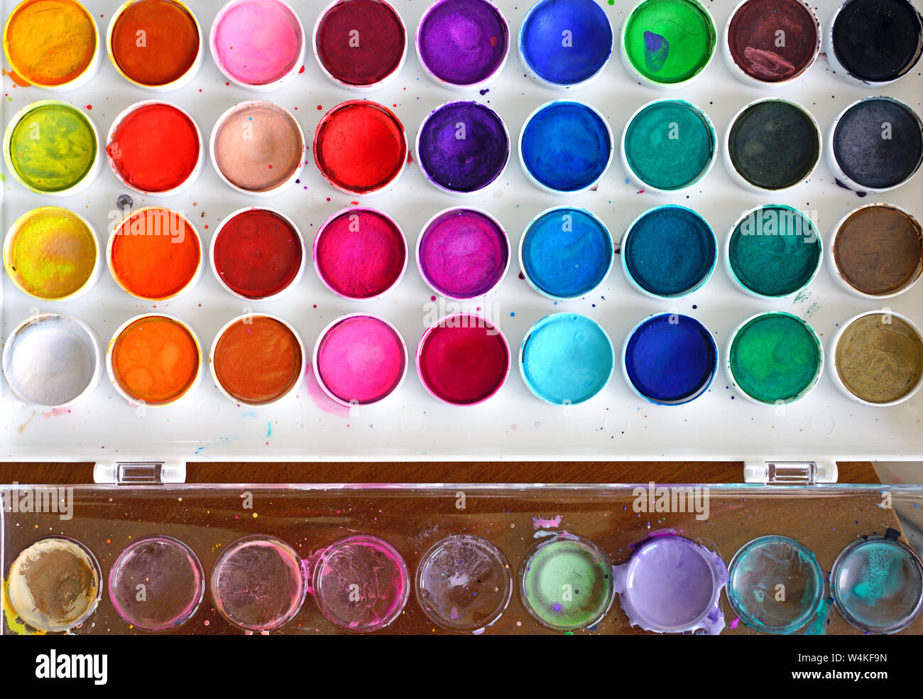 Color palette with different colors. Artist paint board. Colorful board  Stock Photo - Alamy