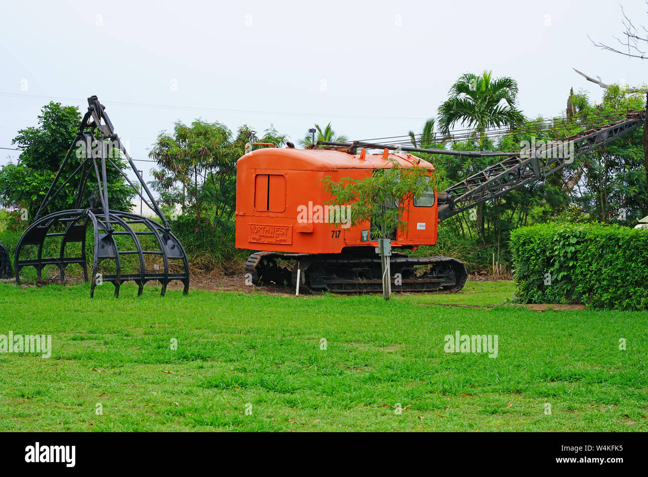 MAUI, HI 1 APR 2018 View of an old sugar plantation and factory and