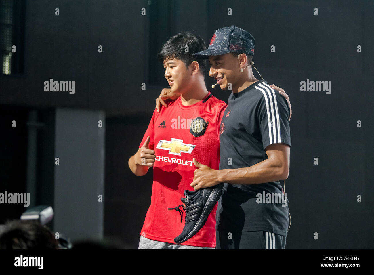 Jesse Lingard of Manchester United F.C. of Premier League attends a  promotional event for adidas during 2019 pre-season tour in Shanghai,  China, 23 July 2019 Stock Photo - Alamy