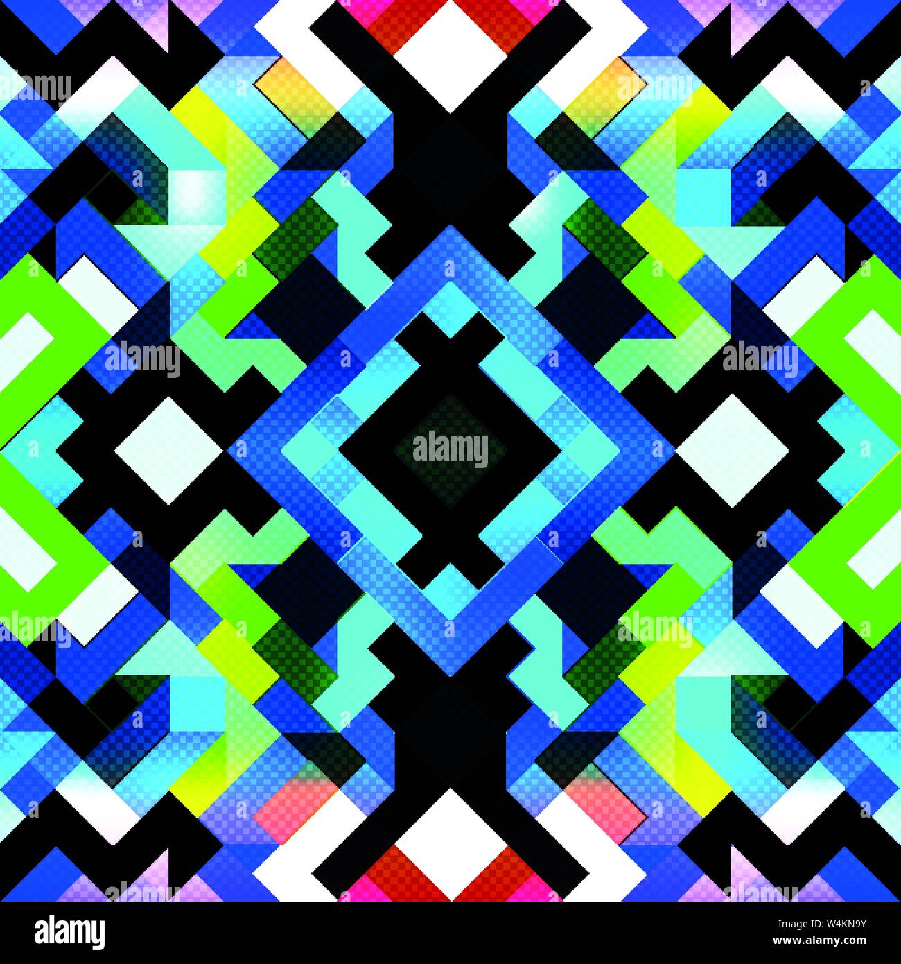 Pixel cube seamless vector pattern hi-res stock photography and images ...