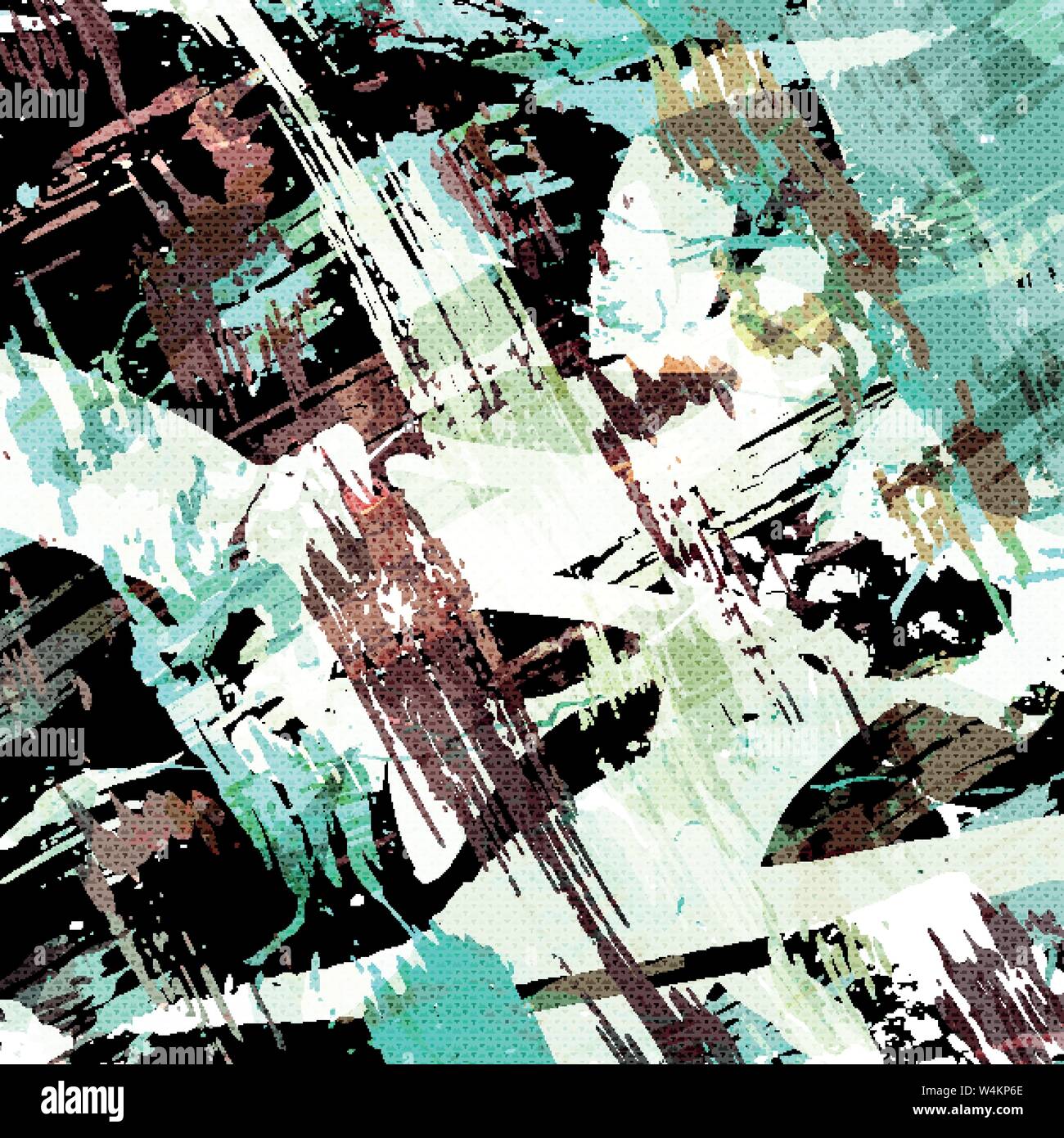 colored graffiti stains on a black background grunge texture Stock Vector