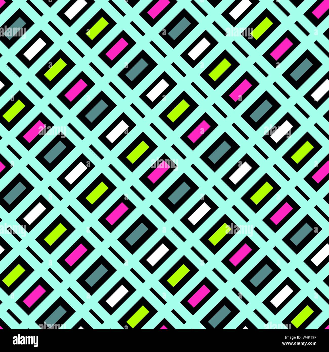bright colored polygons seamless pattern Stock Vector